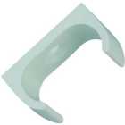 TTE White Oval Conduit Clip - 20mm - Pack of 5