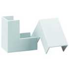 TTE White Outside Angle Mini Trunking - 16 x 16mm - Pack of 2