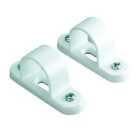 TTE White Conduit Spacer Bar Saddle - 25mm - Pack of 2