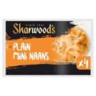 Sharwood's 4 Plain Mini Naans 260g