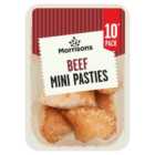 Morrisons 10 Mini Beef Pasties 300g