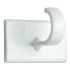 Wickes White Small Self Adhesive Cup Hook - Pack of 4