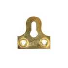 Wickes Slotted Brass Glass Plate - 33mm - Pack of 10