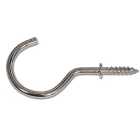 Wickes Zinc Round Cup Hook - Pack of 4