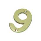 Wickes Door Number 9 - Brass