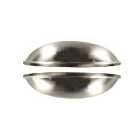 Cup Cabinet Handle Brushed Nickel 84mm - Pack of 2
