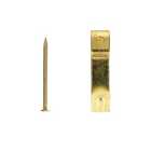 Wickes Brass Single Picture Hook No.1 - 27 x 6mm - Pack of 10
