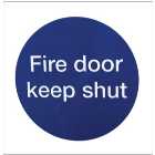 4FireDoors Fire Door Keep Shut Safety Sign - 70 x 70mm - Pack of 2