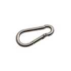 Wickes Bright Zinc Plated Carbine Hook - 6mm - Pack 2