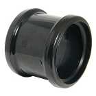 FloPlast 110mm Double Socket Coupling - Black