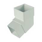 FloPlast 65mm Square Downpipe Offset Bend 112.5 - White