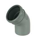 FloPlast 110mm Soil Pipe Bend Socket/Spigot 135 - Grey