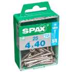 Spax TX Countersunk Stainless Steel Screws - 4 x 40mm Pack of 25