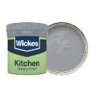 Wickes Kitchen Matt Emulsion Paint Tester Pot - Pewter No.220 - 50ml