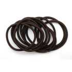 Thick Snag Free Hair Bands, Brown 12 per pack