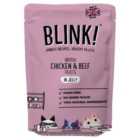 Blink Chicken Breast & Beef Fillets Wet Cat Food Pouch 85g