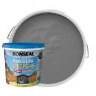 Ronseal Fence Life Plus Matt Shed & Fence Treatment - Charcoal Grey - 5L