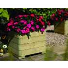 Wickes Marberry Square Timber Planter - 390 x 500 x 500mm
