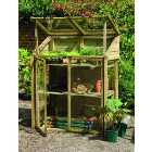 Forest Garden Small Wooden Lean-To Greenhouse - 2 x 4ft