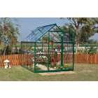 Palram Green Canopia Harmony Aluminium Apex Greenhouse with Clear Polycarbonate Panels - 6 x 8ft