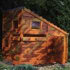 Shire Command Post Wooden Playhouse with Water Gun Ports - 6 x 4ft