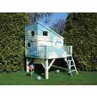 Shire Command Post & Platform Elevated Wooden Playhouse with Balcony - 6 x 6ft