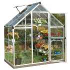 Palram Canopia Harmony Aluminium Apex Greenhouse with Clear Polycarbonate Panels - 6 x 4ft