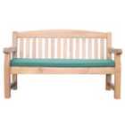 Zest Emily 3-Seater Bench and Cushion - Green