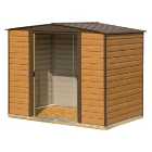 Rowlinson Woodvale Large Double Door Metal Apex Shed including Floor - 10 x 6ft