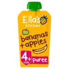 Ella's Kitchen Organic Bananas and Apples Baby Food Pouch 4+ Months 120g