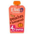 Ella's Kitchen Organic Peaches and Bananas Baby Food Pouch 4+ Months 120g