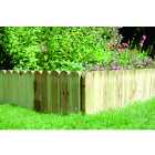 Forest Garden Dome Top Timber Border Edging - 230 x 1000mm