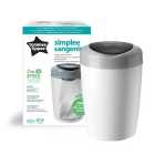 Tommee Tippee Simplee Sangenic Nappy Bin, White & Grey