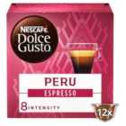 Nescafe Dolce Gusto Peru Cajamarca Espresso Coffee Pods 12 per pack