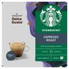 STARBUCKS Dark Espresso Roast Coffee Pods by NESCAFE Dolce Gusto 12 per pack