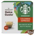 STARBUCKS Medium Colombia Coffee Pods by NESCAFE Dolce Gusto 12 per pack
