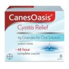 CanesOasis Cystitis Relief 4g Granules for Oral Solution Cranberry Flavour 6 per pack