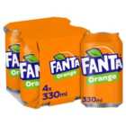 Fanta Orange Cans 4 x 330ml