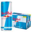 Red Bull Energy Drink Sugar Free Cans 8 x 250ml