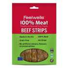 Feelwells 100% Meat Beef Strips Dog Treats 100g