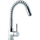 Wickes Spiralle Pull Out Monobloc Kitchen Sink Mixer Tap - Chrome