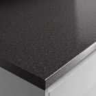 Wickes Laminate Worktop - Taurus Black Gloss 600mm x 38 mm x 3m