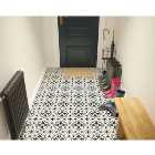 Wickes Melia Charcoal Patterned Ceramic Wall & Floor Tile - 200 x 200mm