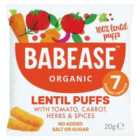 Babease Tomato, Carrot, Herbs Organic Lentil Baby Snack Puffs, 7 mths+ 20g