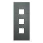 JCI Ultimate Malmo External Hardwood Glazed Door Grey