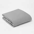Morrisons 100% Cotton Grey Fitted Sheet