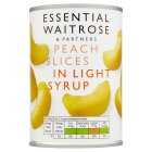 Essential Peach Slices in Light syrup, drained 248g