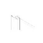 Wickes Shower Screen Side Seal for Pivot Doors - 6mm x 2000mm