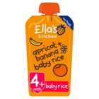 Ella's Kitchen Apricot and Banana Baby Rice Baby Food Pouch 4+ Months 120g