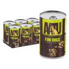 AATU Adult Duck & Turkey Wet Dog Food Tins 6 x 400g